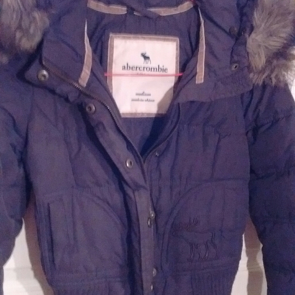 Girls Brown Abercrombie Jacket